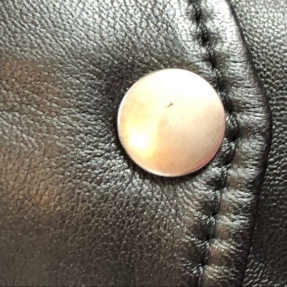 Be Edgy Sheepskin Leather Moto Jacket- Size Small - Picture 8 of 16